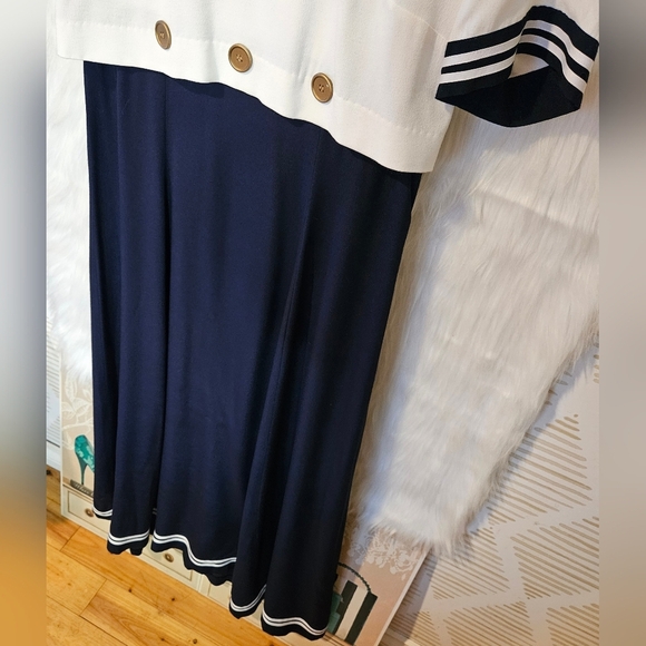 Robbie Bee Vintage Nautical Sailor Cosplay Maxi Dress - Picture 3 of 8